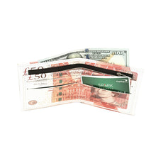 Load image into Gallery viewer, TrendsBlue Premium British Pound 50 GBP Bill Money Print PU Leather Bifold Wallet
