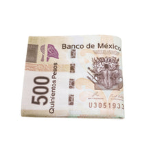 Load image into Gallery viewer, TrendsBlue Premium 500 Mexican Peso Bill Money Print PU Leather Bifold Wallet
