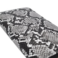 Load image into Gallery viewer, Premium Vegan Leather Snake Animal Print Continental Zip Around Wallet

