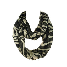 Load image into Gallery viewer, Zebra Animal Print Infinity Loop Fashion Scarf
